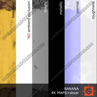 PBR Texture of Banana Skin